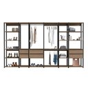 Ver imagem 5 de Kit Estante Closet com 6 Gavetas e 4 Cabideiros 3,20 M Cor:preto com Montana