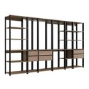 Ver imagem 6 de Kit Estante Closet com 6 Gavetas e 4 Cabideiros 3,20 M Cor:preto com Montana