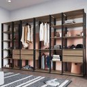 Ver imagem 2 de Kit Estante Closet com 6 Gavetas e 4 Cabideiros 3,20 M Cor:preto com Montana