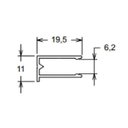 Ver imagem 2 de Perfil U 6mm Preto - 2 uni de 3m cada (kit)