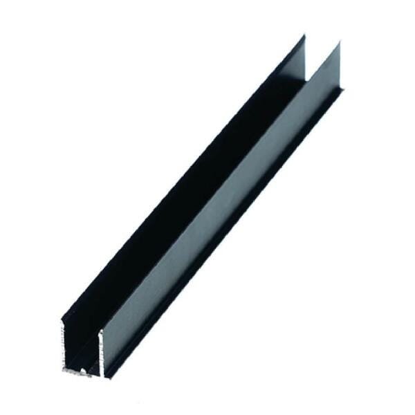 Perfil U 6mm Preto - 2 uni de 3m cada (kit)