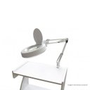 Ver imagem 3 de Lupa Articulada 10x Bivolt com Fixador para Bancada 126 Leds - Bcmed