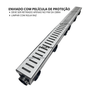 Ver imagem 5 de Ralo Linear Sequencial 8x100 Estreito Inox 304 Borda de Piscina com Tela Coletor Multi Saídas ( 8cm 