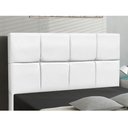 Ver imagem 1 de Cabeceira Roma para Cama Box Casal 140 cm Corino Branco I02 - D'Rossi