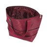 Bolsa Feminina Grande Ziper Barata Alca Lateral Ombro Saco:Vermelho Vinho - 6