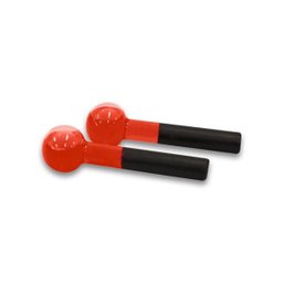 Esferas Grande De Vidro Para Massagem Facial E Cromoterapia – Par - BCMED-Vermelho - 3