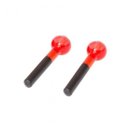 Ver imagem 2 de Esferas Grande de Vidro para Massagem Facial e Cromoterapia – Par - Bcmed-vermelho