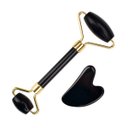 Ver imagem 1 de Rolo Massageador Facial de Obsidiana Negra e Guasha Coração - Smart Gr