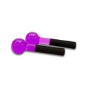 Ver imagem 3 de Esferas Grande de Vidro para Massagem Facial e Cromoterapia – Par - Bcmed-lilas