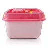 Organizador Brinquedo Infantil Maleta Criança Caixa Plastico:Rosa - 1