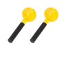 Esferas Grande De Vidro Para Massagem Facial E Cromoterapia – Par - BCMED-Amarelo - 2