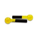 Ver imagem 1 de Esferas Grande de Vidro para Massagem Facial e Cromoterapia – Par - Bcmed-amarelo