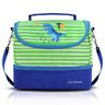 Lancheira Bolsa Térmica Infantil Menino 2 Compartimentos:Verde - 1