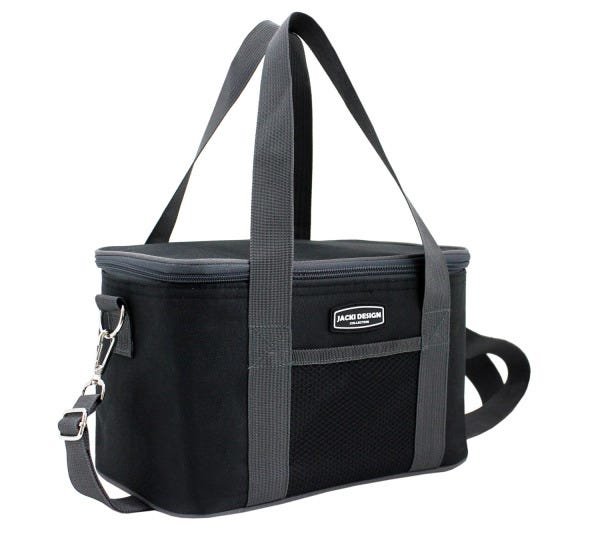 Bolsa Térmica Marmita Lancheira Fitness Alça Pote Trabalho:Preto - 3