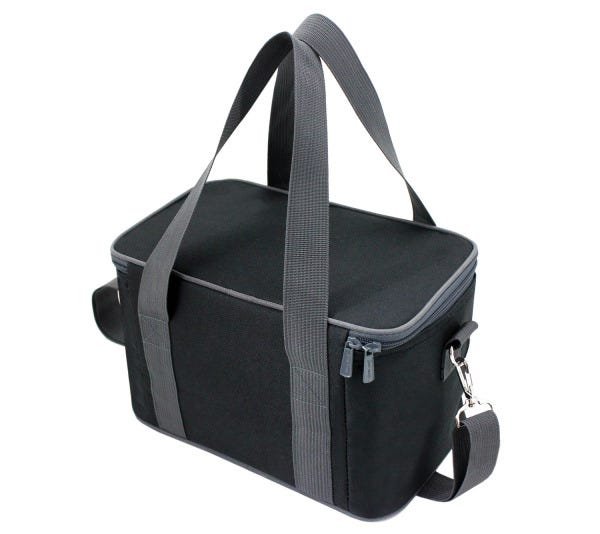 Bolsa Térmica Marmita Lancheira Fitness Alça Pote Trabalho:Preto - 4