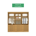 Ver imagem 7 de Guarda Roupa Casal 6 Portas 12 Gavetas Mônaco D'doro Cinamomo