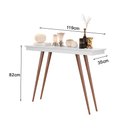 Ver imagem 3 de Aparador Veneza Premium em Mdf 15mm Base Madeira Maciça para Quarto - Branco