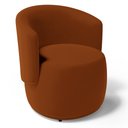 Ver mais imagens de Kit 02 Poltronas Decorativas Aisha Orgânica Veludo Terracota - Desk Design