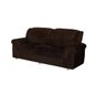 Sofá 3 Lugares Azteca Savana Suede Marrom 94x198x78 - 1