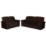 Sofá 3 Lugares Azteca Savana Suede Marrom 94x198x78 - 2