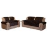 Sofá 3 Lugares Azteca Savana Suede Marrom/Capuccin 94x198x78 - 2