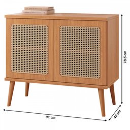 Balcão Buffet 2 Portas Freijó Tb318 Jj - Dalla Costa - 3 Balcão Buffet 2 Portas Freijó Tb318 Jj - Dalla Costa - 3