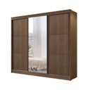 Ver imagem 7 de Guarda-roupa Casal 3 Portas de Correr com Espelho 100 % Mdf Cristal