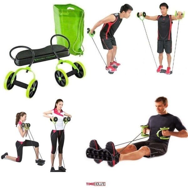 Kit musculação abdominal extensor fitness completo para braços e pernas emagracedor academia em casa - 2