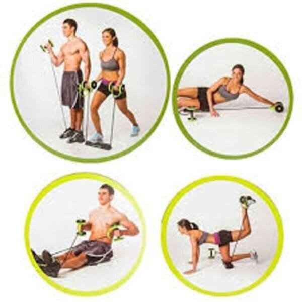 Kit musculação abdominal extensor fitness completo para braços e pernas emagracedor academia em casa - 4