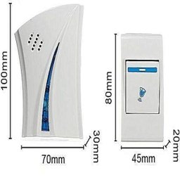 Campainha Residencial sem Fio Dupla 36 Toques com 2 Receptores e Acionador Ate 100M A Pilha - 4