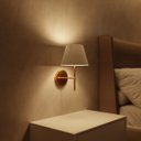 Ver imagem 5 de Kit 2 Arandelas de Parede Clássica com Interruptor e Cúpula Preto Ref 19 Decoração Casa Sala Quarto