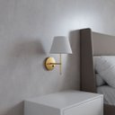 Ver imagem 3 de Kit 2 Arandelas de Parede Clássica com Interruptor e Cúpula Preto Ref 19 Decoração Casa Sala Quarto