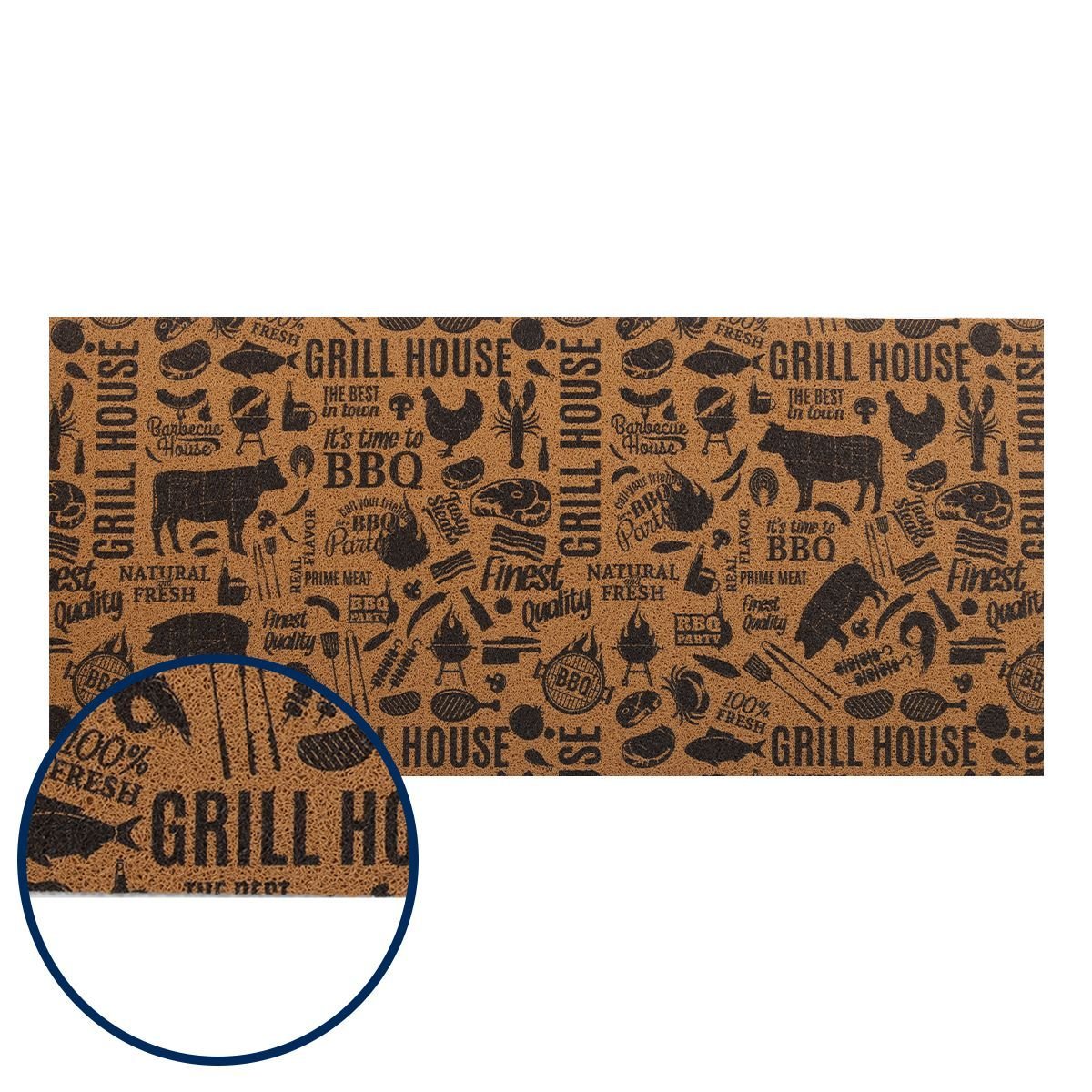 Passadeira Loop Antiderrapante em Rolo de 60cm x 15m Grill House Kapazi - 2