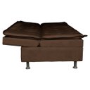 Ver imagem 7 de Sofá Cama Decorativo 2 Lugares Encosto Reclinável 1,90M Impala Suede Marrom - Gran Belo