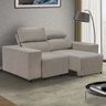 Sofá Decorativo Retrátil 2 Lugares 1,90M Zeppelin Suede Bege - 5