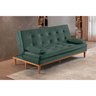 Sofá Cama Toronto Veludo Verde - Nel Estofados - 1