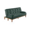 Sofá Cama Toronto Veludo Verde - Nel Estofados - 4