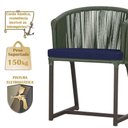 Ver imagem 4 de Mesa e 6 Cadeiras Jantar Noronha Marrom E10 Trama Original Verde