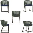 Ver imagem 5 de Mesa e 6 Cadeiras Jantar Noronha Marrom E10 Trama Original Verde