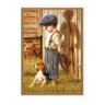 Quadro Moldurado Menino Garoto e Cachorro Pet Criança Decoração de Parede - 1