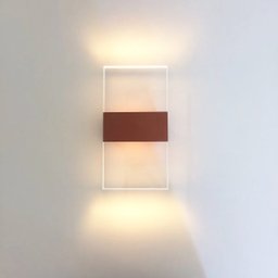 3 Arandela Lavabo Facho Duplo Cobre Acl91 +Led 4w 110V 2700K - 2