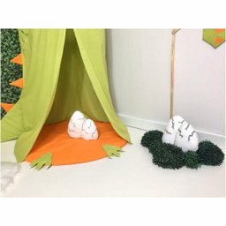 Tenda Cabaninha 3 Peças Infantil Tipo Barraca Verde Dinossauro - 3