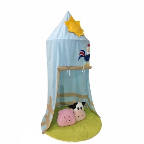 Tenda Cabaninha 3 Peças Infantil Tipo Barraca Fazendinha