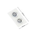 Ver imagem 2 de Spot de Embutir Plano Save Energy para 2 Lâmpadas Par 20 E27 Bivolt Branco