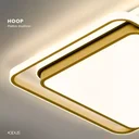 Ver imagem 2 de Plafon Led Hoop Quadrado 72w Multicolor Bivolt Dourado