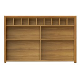 Armário Aéreo Modular 1 Porta Basculante Adega Ripado Baronesa 120cm Mdf - 4