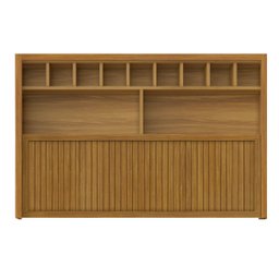 Armário Aéreo Modular 1 Porta Basculante Adega Ripado Baronesa 120cm Mdf - 3