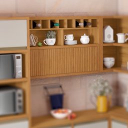 Armário Aéreo Modular 1 Porta Basculante Adega Ripado Baronesa 120cm Mdf - 8