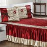 Colcha Casal Padrão Capricho Cetim 03 Peças - Vermelho - 1