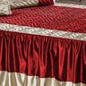 Colcha Casal Padrão Capricho Cetim 03 Peças - Vermelho - 3